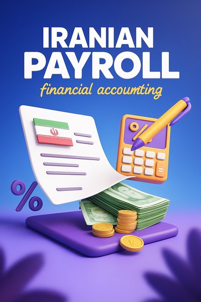 Dynamic 3D Illustration of Iranian Payroll and Financial Accounting