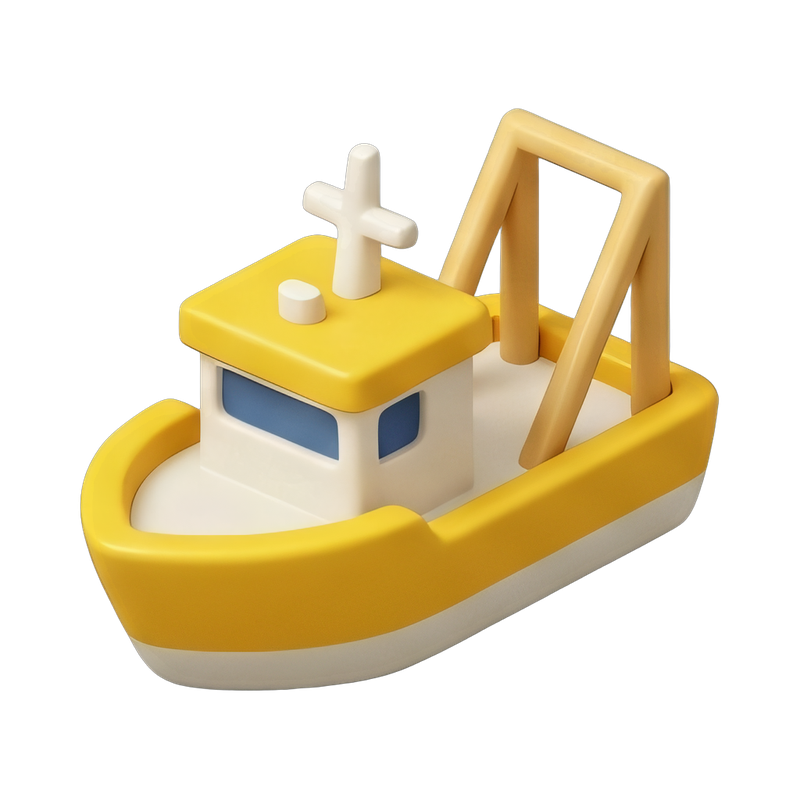 small research vessel at sea