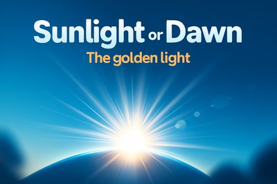 Dynamic 3D Illustration of Sunlight and Dawn