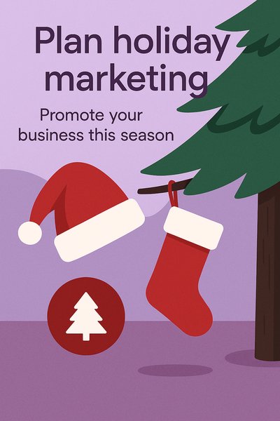 Festive Holiday Marketing Plan Graphic