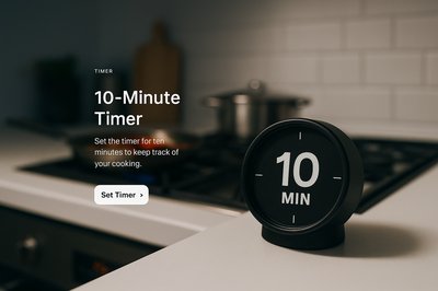 Stylish Web Page Design for a Timer Application