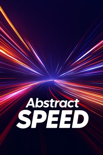 Dynamic Light Trails in Abstract Speed
