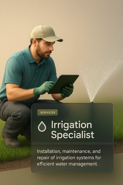 3D Design for Irrigation Specialist Web Page