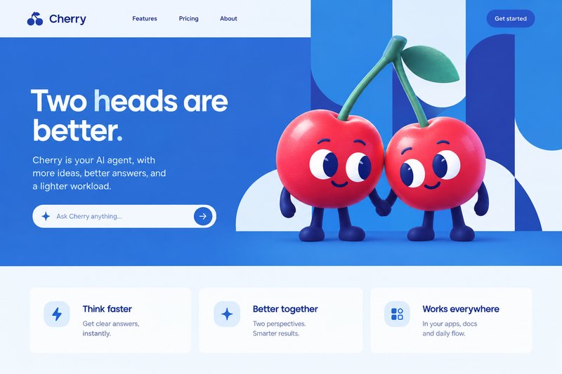 Engaging AI landing page design