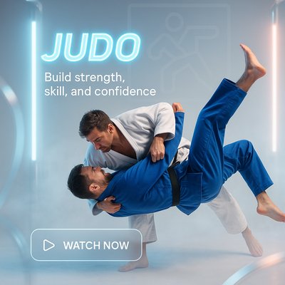 Engaging Judo Promotion Graphic for Skill Development