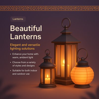 Elegant Lanterns for Home and Outdoor Lighting Solutions