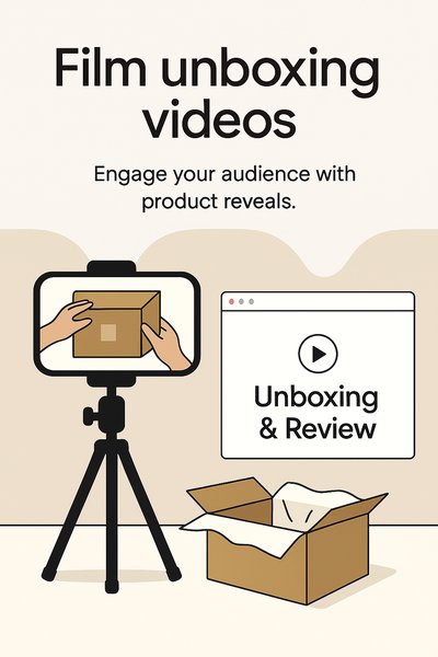 Illustrative Guide to Filming Unboxing Videos