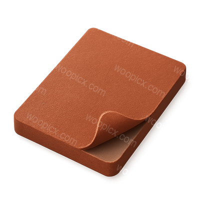 Stylized 3D Sandpaper Icon with Isometric View