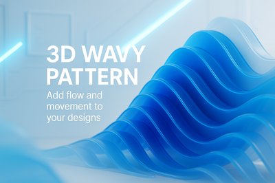 3D Wavy Pattern Design for Modern Graphics