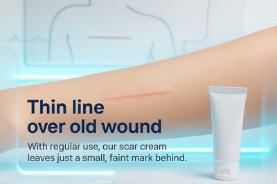 Promotional Image for Scar Cream Featuring Skin Treatment