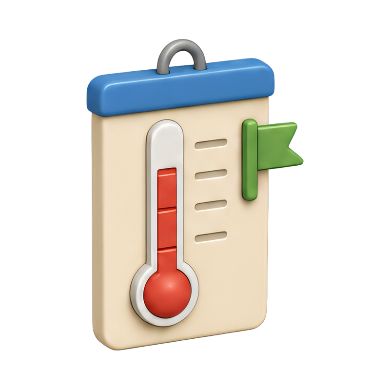 motivational goal thermometer poster