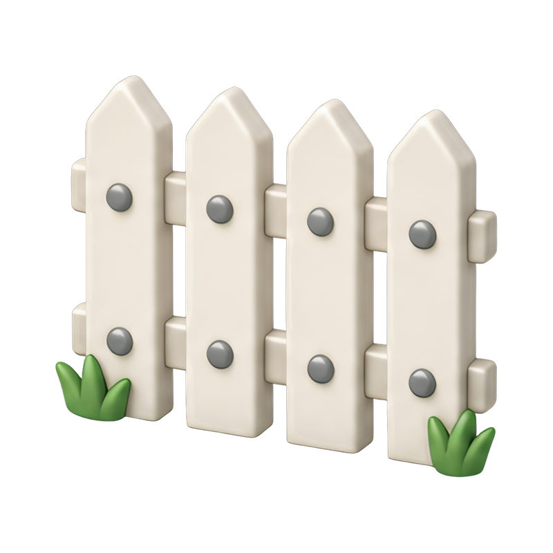 charming picket fence section