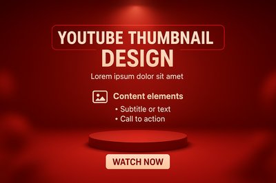 Dynamic YouTube Thumbnail Design with Engaging Elements