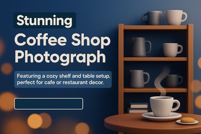 Cozy Coffee Shop with Bokeh Effect