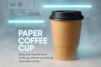 Eco-Friendly Paper Coffee Cup Promotional Image