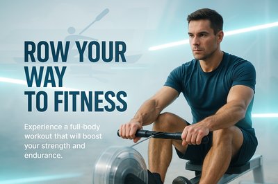 Dynamic Fitness Promotion Featuring Rowing Exercise