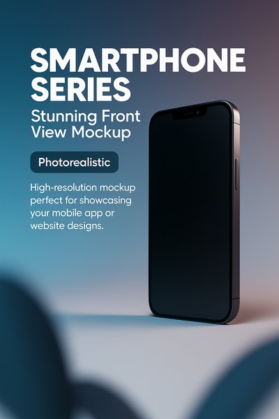 Photorealistic Smartphone Series Mockup for App Design