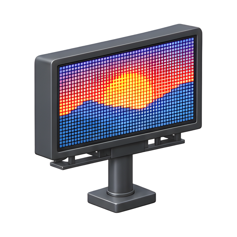 digital roadside billboard display