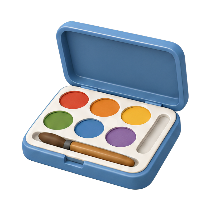 vibrant watercolor palette