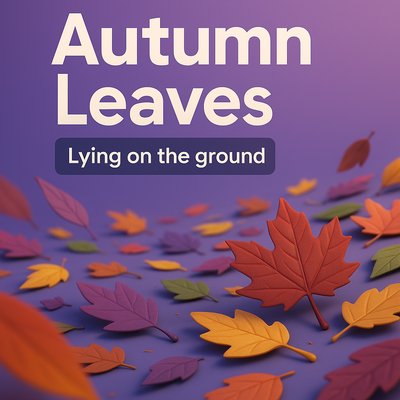 Autumn Leaves on the Ground in Colorful Display