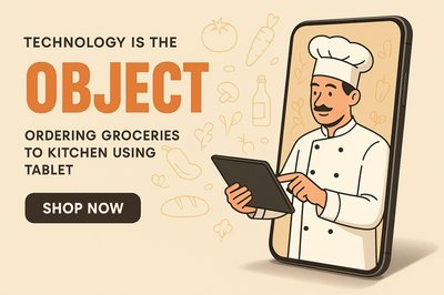 Modern Digital Grocery Ordering Advertisement