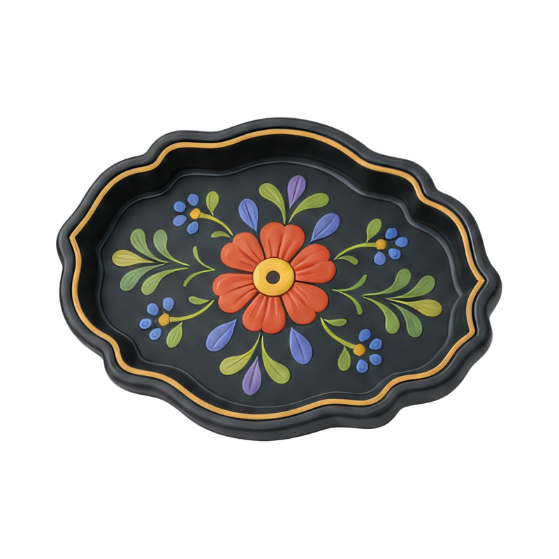 vintage tole-painted tray
