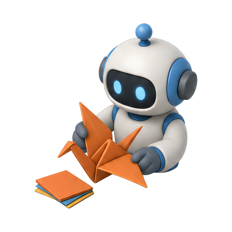 robot folding origami crane