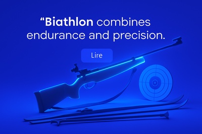 Biathlon's Fluorescent Glow with Endurance and Precision