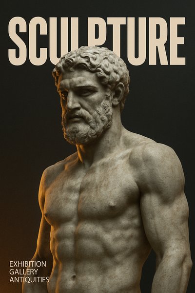 Stunning Greek Sculpture: A Bold Minimalist Art Piece