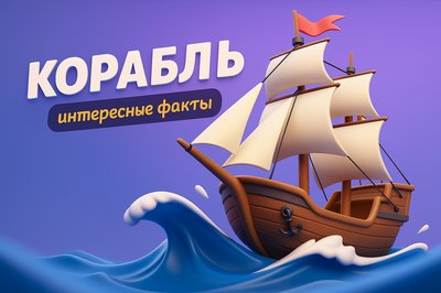 Dynamic 3D Ship Illustration with Engaging Text Design