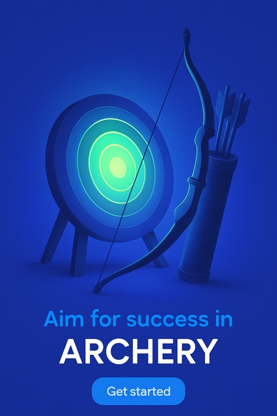 Vibrant Archery Scene with Glow Effects