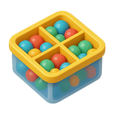 Colorful Plastic Ball Sorting Toy for Kids
