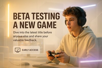 Promotional Image for Beta Testing a New Video Game