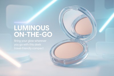 Sleek Cosmetic Compact with Modern Design