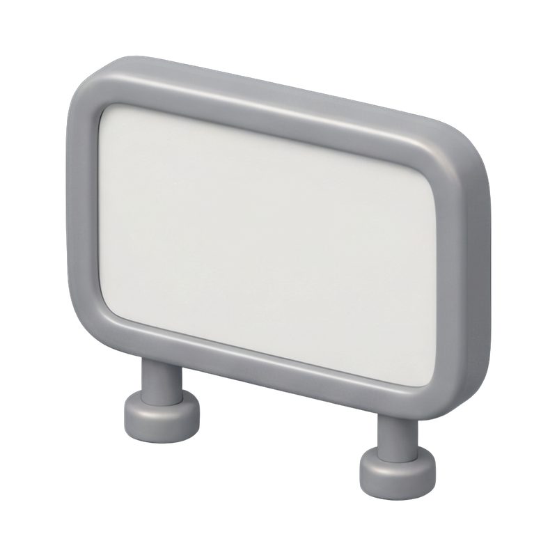 blank warning site sign