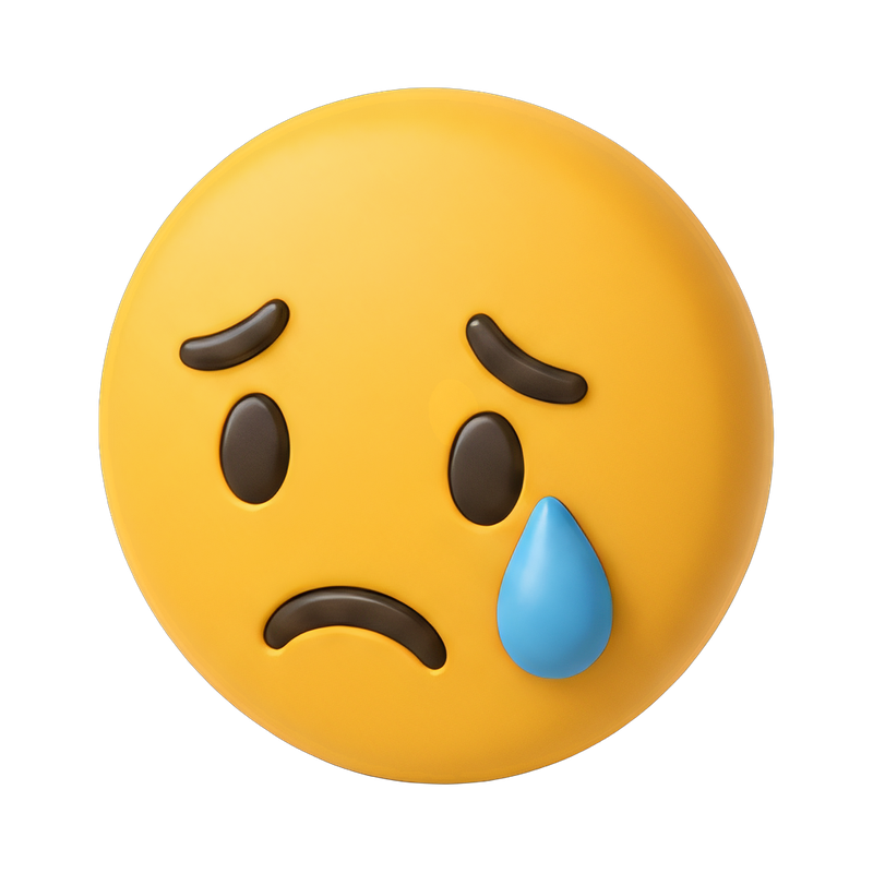 emotional portrait with a tear