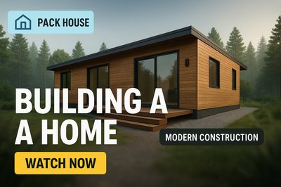 Modern Home Construction Promotional Graphic