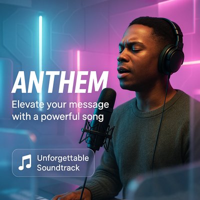 Promotional Image for Music or Audio Service Featuring Vocalist