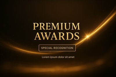 Elegant Premium Awards Announcement Graphic