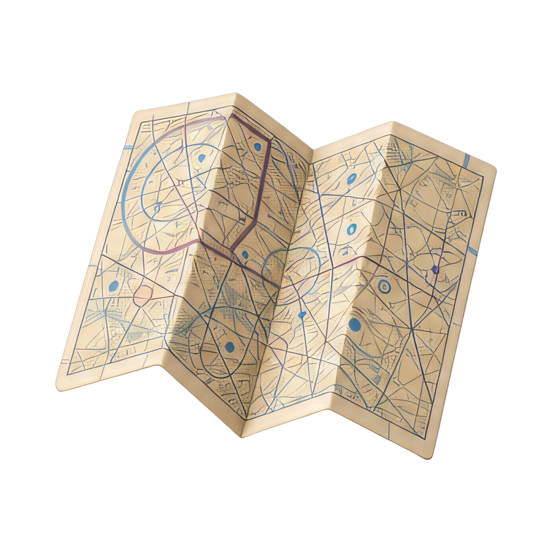 folded sectional chart
