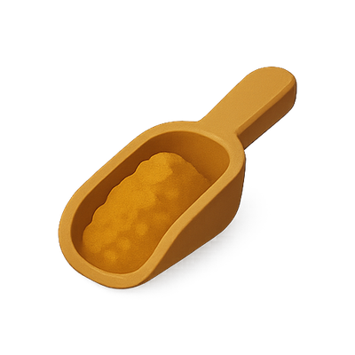 Realistic 3D Render of a Measuring Scoop