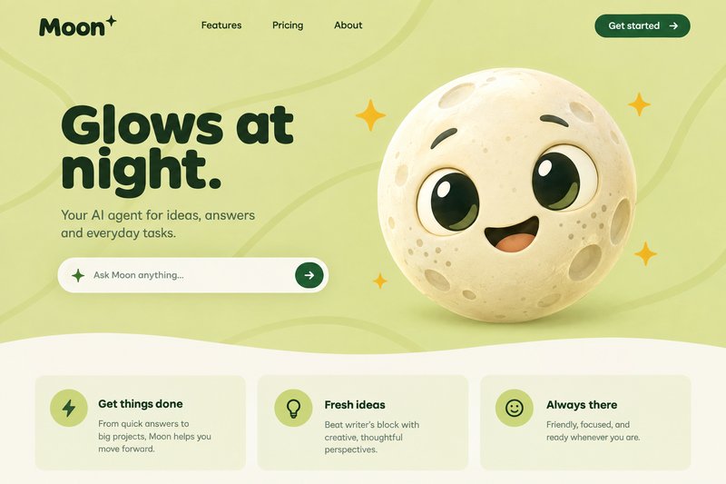 AI Agent Landing Page Design