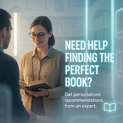 Book Recommendation Service Promotional Graphic