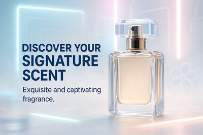 Elegant Perfume Bottle Promotional Image