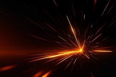 Dynamic Black and Orange Abstract Background with Light Effects