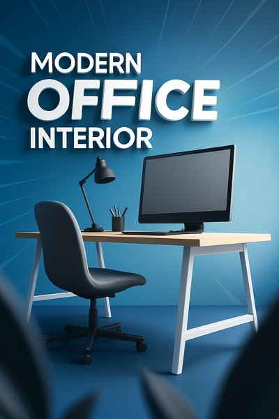 Modern Minimalist Office Design with Dynamic Elements