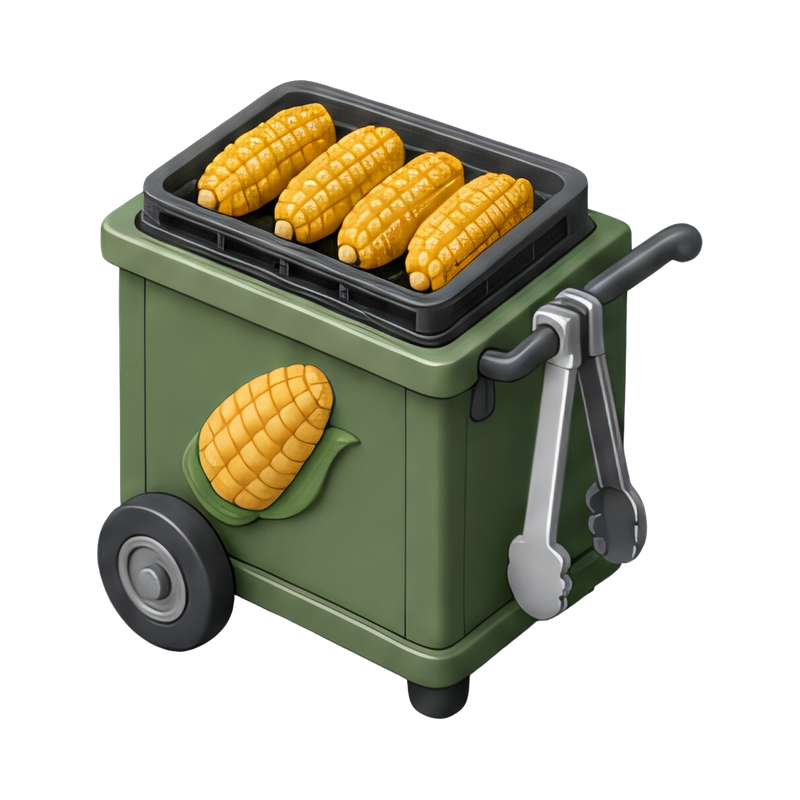 Grilling corn on the cob