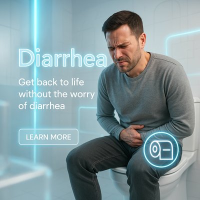Health Awareness Campaign Graphic on Diarrhea Relief