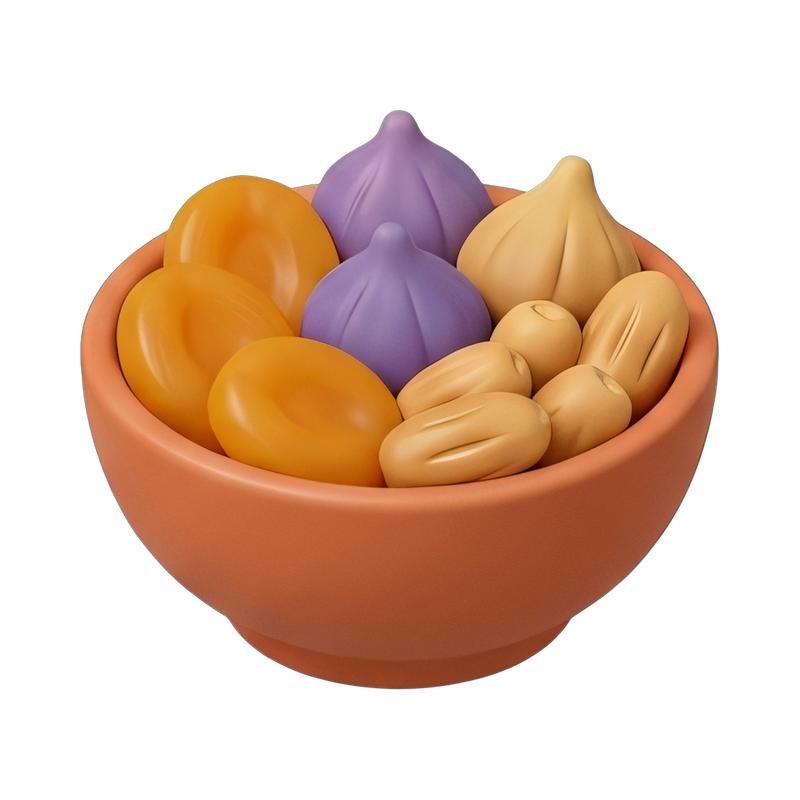 assorted dried fruits in bowl