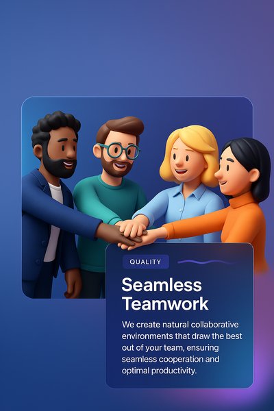 Creative Teamwork Illustration for Business Collaboration